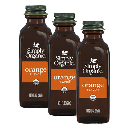 Simply Organic Orange Flavor Certified Organic, 2-Ounce Container (Pack of 3)