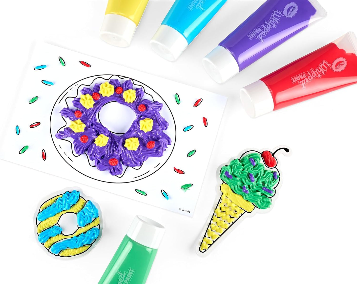 Crayola Whipped Paint Kit, Puff Paint, 3D Paint Set for Kids, 3 Unique Textures, Sensory Art Toy, Gift for Kids, Ages 5+