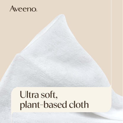 Aveeno Calm + Restore Unscented Makeup Remover Wipes, Fragrance-Free, 25 Ct