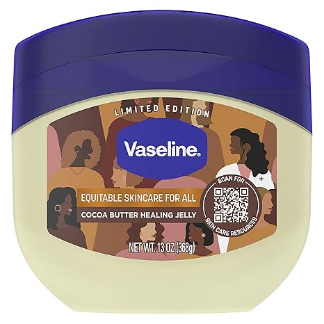 VASELINE PETROLEUM JELLY Healing Jelly Moisturizer For Dry Cracked Skin Cocoa Butter Hypoallergenic 13 oz