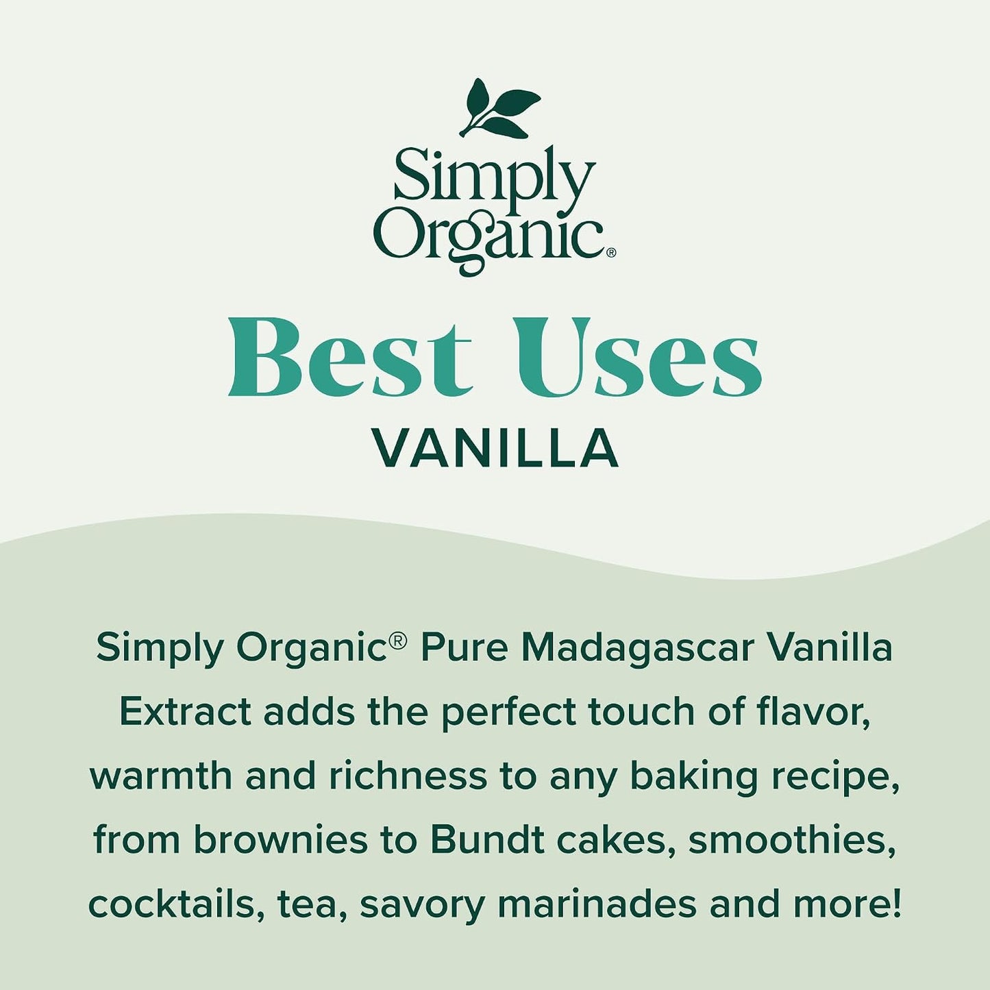 Simply Organic Pure Madagascar Vanilla Extract, 4-Ounce Glass Jar, Certified Organic, Sugar-Free Flavor For Smoothies (Pack of 2)