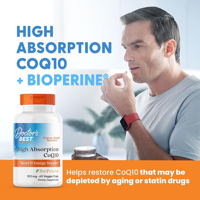 Doctor's BEST High Absorption CoQ10 with BioPerine, 120 Veg Capsules