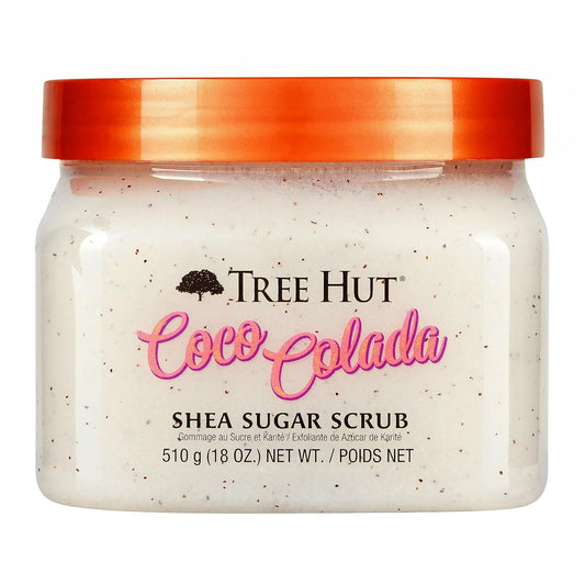Tree Hut Coco Colada Body Scrub, Exfoliating & Hydrating Sugar Scrub with Shea Butter & Essential Oils, Smooth Skin, Body Exfoliator For All Skin Types, Self Care Gifts for Women, Vegan, 18 Oz