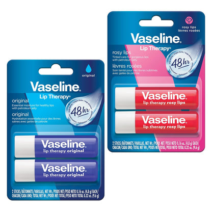 Vaseline Lip Therapy his and hers (Original and Rosy) twin pack - 2 pack