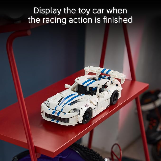 LEGO Technic Dodge Viper GTS-R Sports Car 42234 | Building Toys for Boys & Girls, Ages 10+, Toy Car for Display for Bedroom or Book Shelf, 805 pieces, Gifts for Kids
