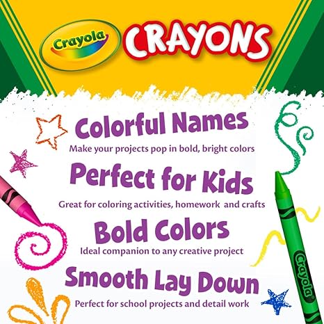 Crayola Jumbo Crayons Classpack (200ct), Large Toddler Crayons, Teacher Classroom Must Haves, Bulk School Supplies, Essential Preschool & Kindergarten Art Supplies