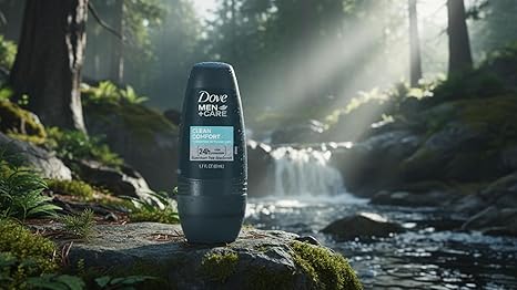 Dove Men+Care Clean Comfort Roll on Deodorant, Aluminum Free, For All Day Underarm Odor Protection, 4-Pack, 1.7 Fl Oz Each, 4 Bottles