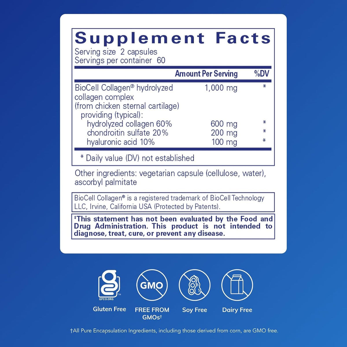 Pure Encapsulations Collagen JS, 120 Capsules