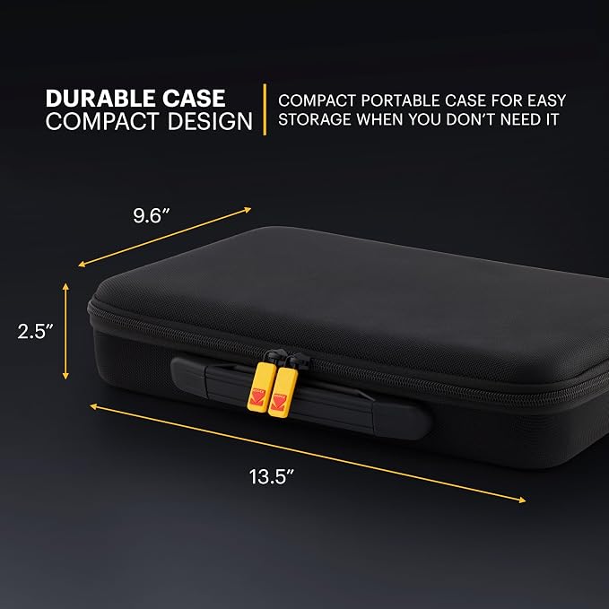 Kodak Protective Hard Case for Luma 400/450/500 Portable Projectors, EVA Travel Carrying Case with Compartments for Accessories