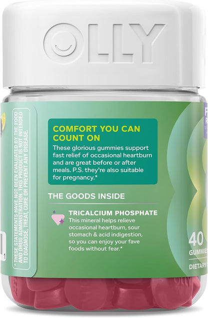 OLLY Heartburn Helper Fast Relief* of Occasional Heartburn Gummy - 40 Count
