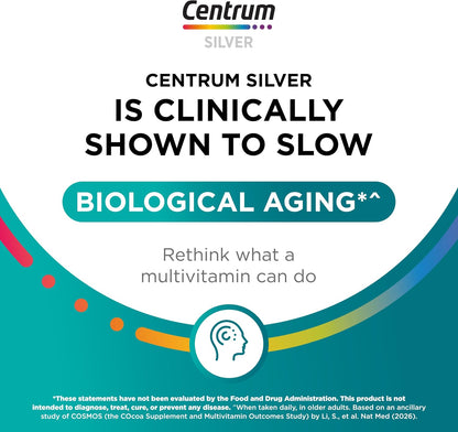 Centrum Silver Men's Multivitamin for Men 50 and Over, 100 Tablets