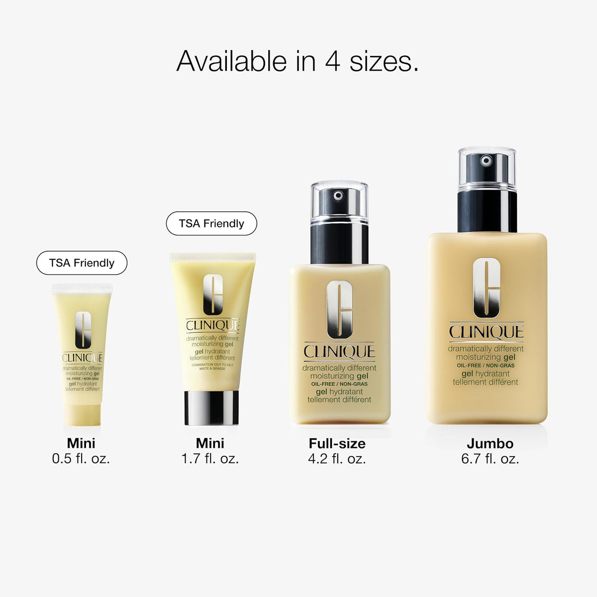 Clinique Dramatically Different Moisturizing Gel | Oil-Free Face Moisturizer For Combination Oily to Oily Skin Types | Step 1 in 3-Step Skin Care Routine