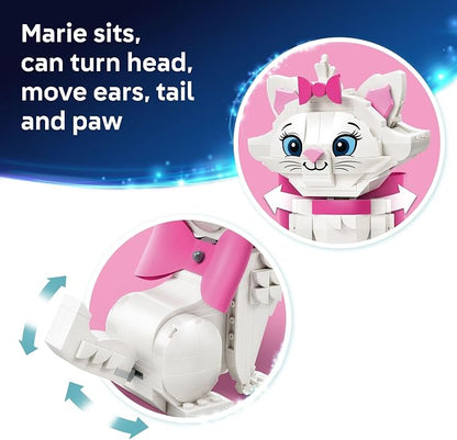 LEGO Disney The Aristocats Adorable Marie Toy Building Set - Bedroom or Desk Decor for Girls & Boys, Ages 7+ - Disney Gifts for Birthdays - 43286