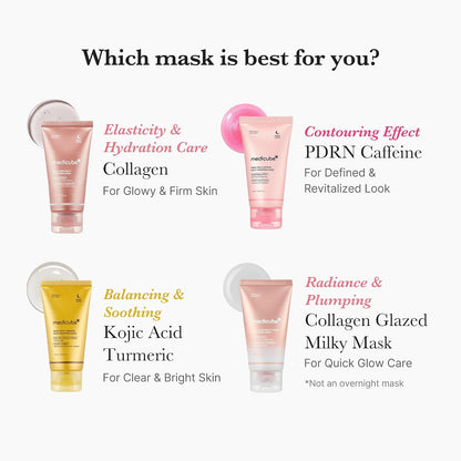 medicube Wrapping Mask Collagen Glazed Milky Glow - Daytime Peel Off Mask