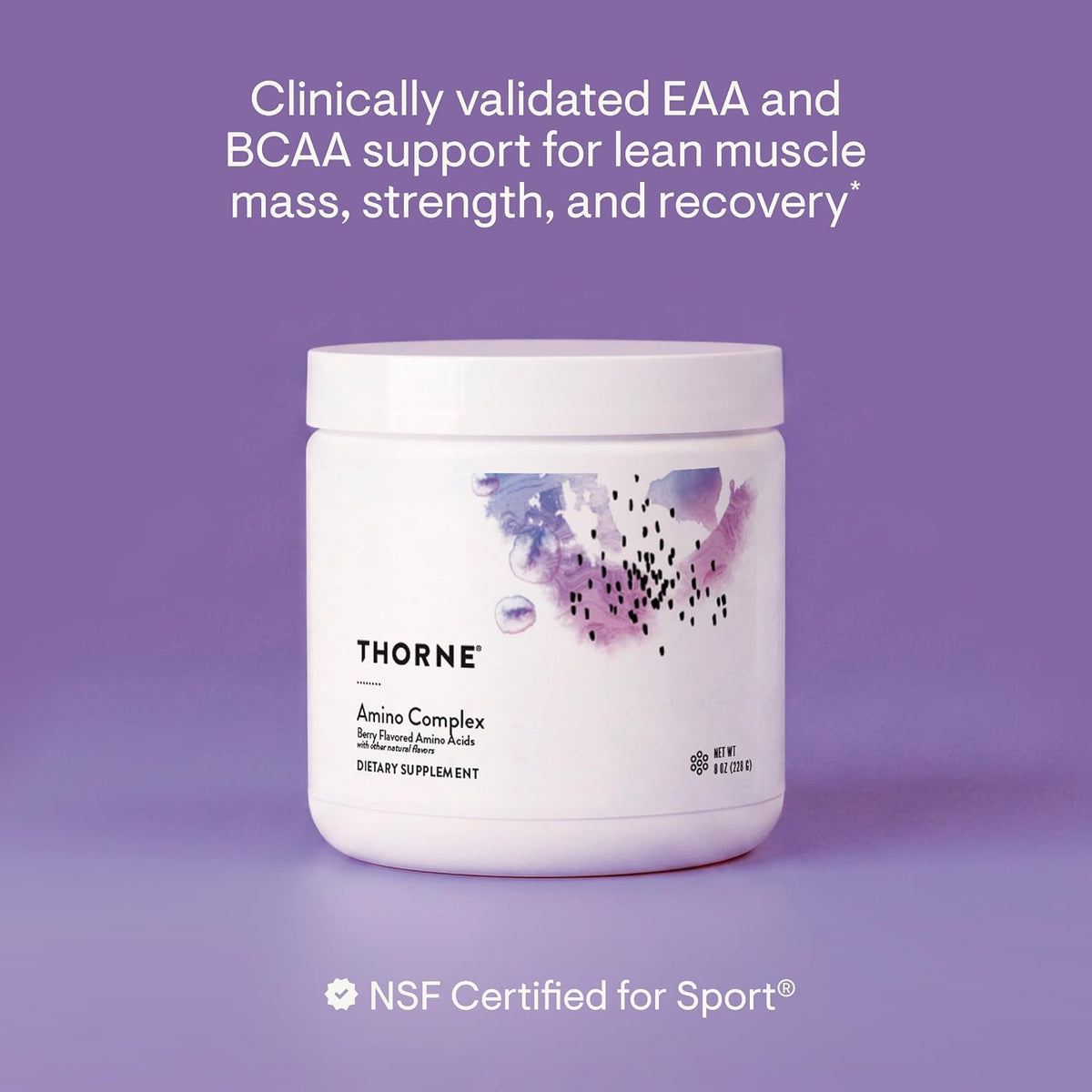 THORNE Amino Complex, Clinically Validated EAA & BCAA Powder, 30 Servings