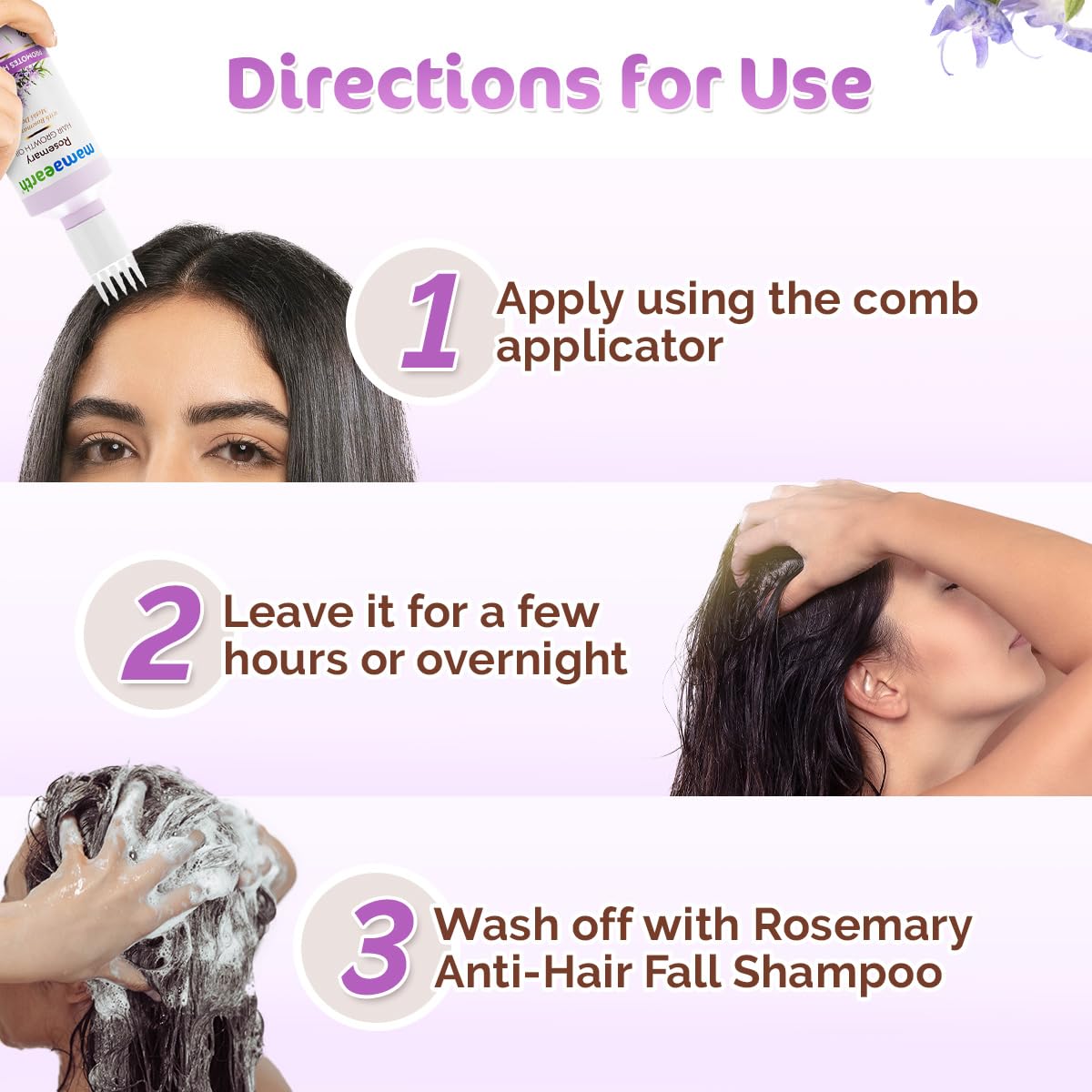 Mamaearth Rosemary Hair Oil with Rosemary & Methi Dana 150ml (5.07 Fl Oz)