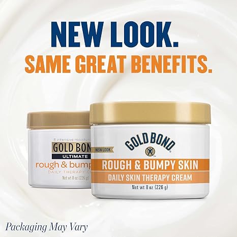 Gold Bond Ultimate Rough & Bumpy Daily Skin Therapy, 8 Ounce, Helps Exfoliate and Moisturize to Smooth, Soften, and Reduce The Appearance and Feel of Bumps and Rough Skin Patches - Pack of 2