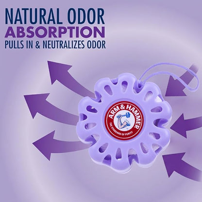 Arm & Hammer OdorBusterz ShapeMATE, Lavender Flower, 4 Count – Decorative Odor Eliminator for Small Spaces