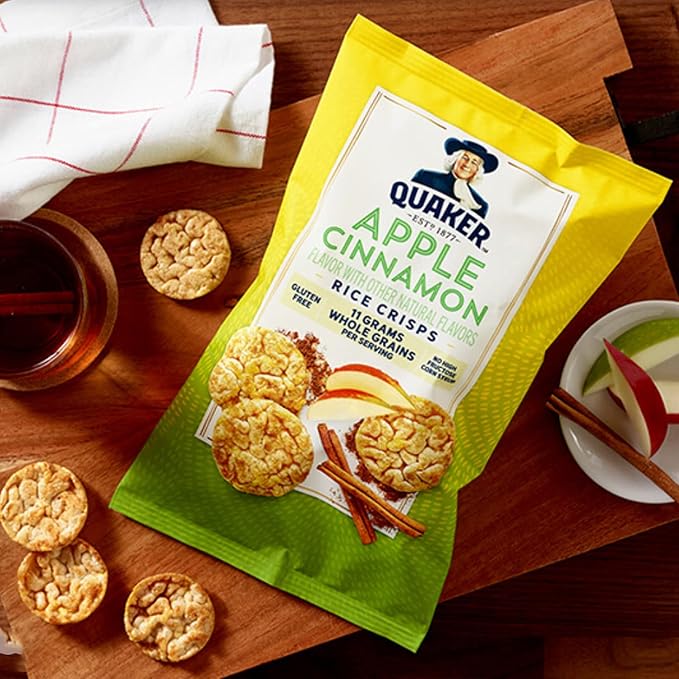 Quaker Rice Cake Apple Cinnamon, 3.52 Oz