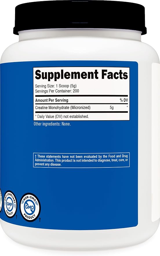 Nutricost Creatine Monohydrate Micronized Powder (1 KG)