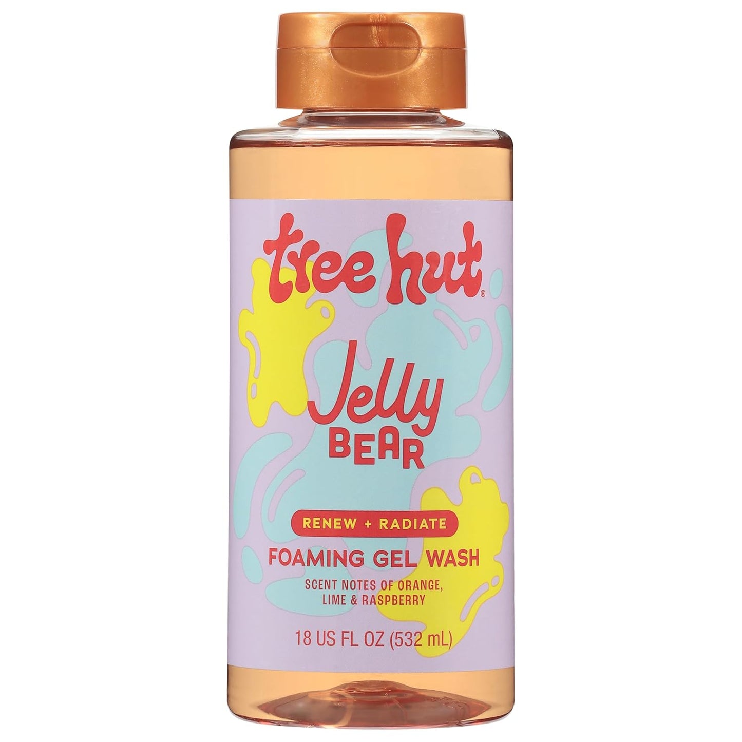 Tree Hut Jelly Bear Body Wash, Hydrating & Moisturizing Shower Gel with Shea Butter & Essential Oils, Soft Smooth Glowing Skin, Gentle Cleanser For All Skin Types, Self Care Gifts for Women, 18 Fl Oz