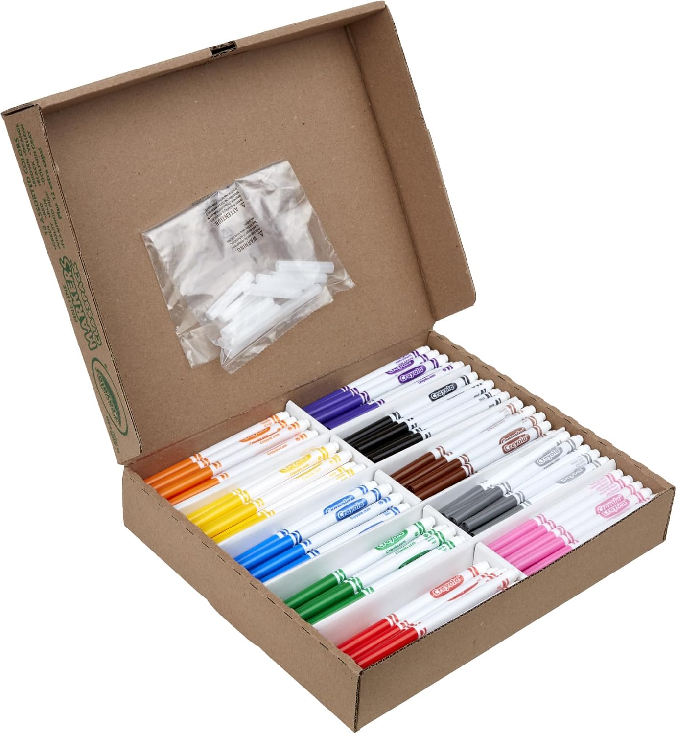 Crayola Fine Line Markers Classpack (200ct), Teacher Classroom Must Haves & Essentials, Bulk Kids Markers For Preschool, Kindergarten, Elementary School