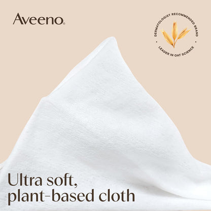 Aveeno Calm + Restore Unscented Makeup Remover Wipes, Alcohol-Free, 25 Ct