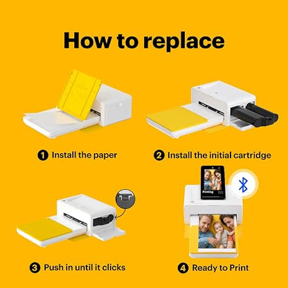 KODAK Dock 4x6” Cartridge Refill, 80 Sheets, Dock Plus & Dock Era