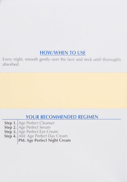L'Oreal Paris Skin Care Age Perfect Night Cream, Anti-Aging Face Moisturizer With Soy Seed Proteins, 2.5 Oz