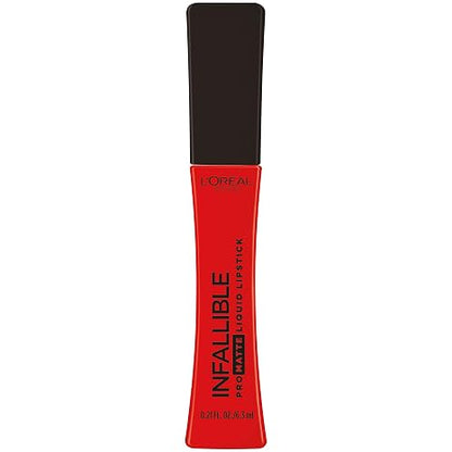 L’Oréal Paris Infallible Pro Matte Liquid Lipstick, Long-Lasting Intense Matte Color, Up to 16HR Wear, highly pigmented, full coverage liquid lipstick, Red Affair, 0.21 fl. oz.