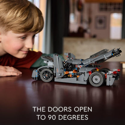 LEGO Technic Koenigsegg Jesko Absolut Grey Hypercar, Sports Car Building Set for Boys and Girls, Vehicle Racing for Kids, Buildable Model Kit, Sport Car Toy, Motor Enthusiasts’ Gift, 42173
