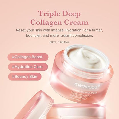 medicube Triple Collagen Prep & Glow Duo - Triple Collagen Cream and Toner