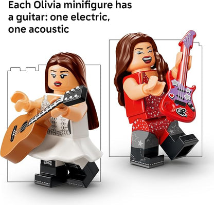 LEGO Editions Olivia Rodrigo's Dual Guitar 43031 | Collectible Building Toy for Teens, Ages 14+, Olivia Rodrigo Minifigure, Bedroom Decor, 1228 pieces, Gift for Birthdays