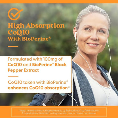 Doctor's BEST High Absorption CoQ10 with BioPerine, 60 Veg Capsules