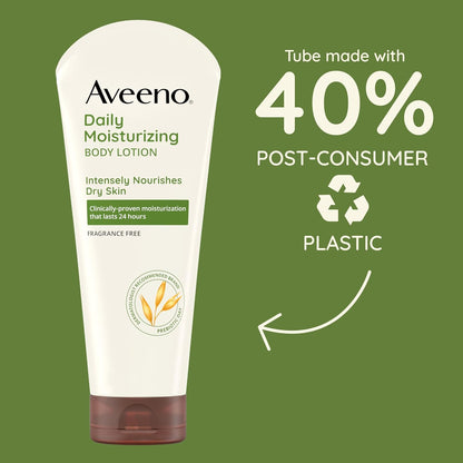 Aveeno Daily Moisturizing Body Lotion, Fragrance-Free, 2.5 fl. oz, 3 Pack