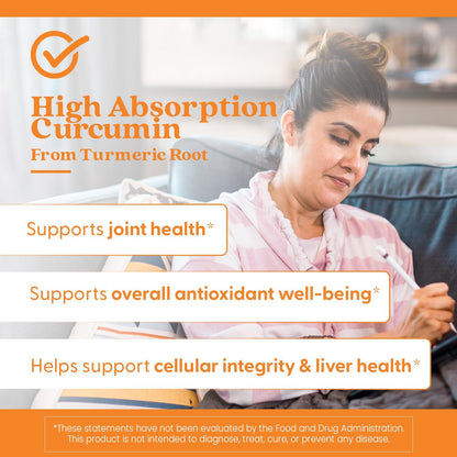 Doctor's Best Turmeric Curcumin Supplement 1000mg, 120 Veg Capsules