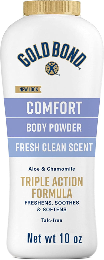 Gold Bond Men's Body Powder Spray 7 oz. and Body Powder 10 oz. Bundle - Nightfall and Fresh Clean Scents