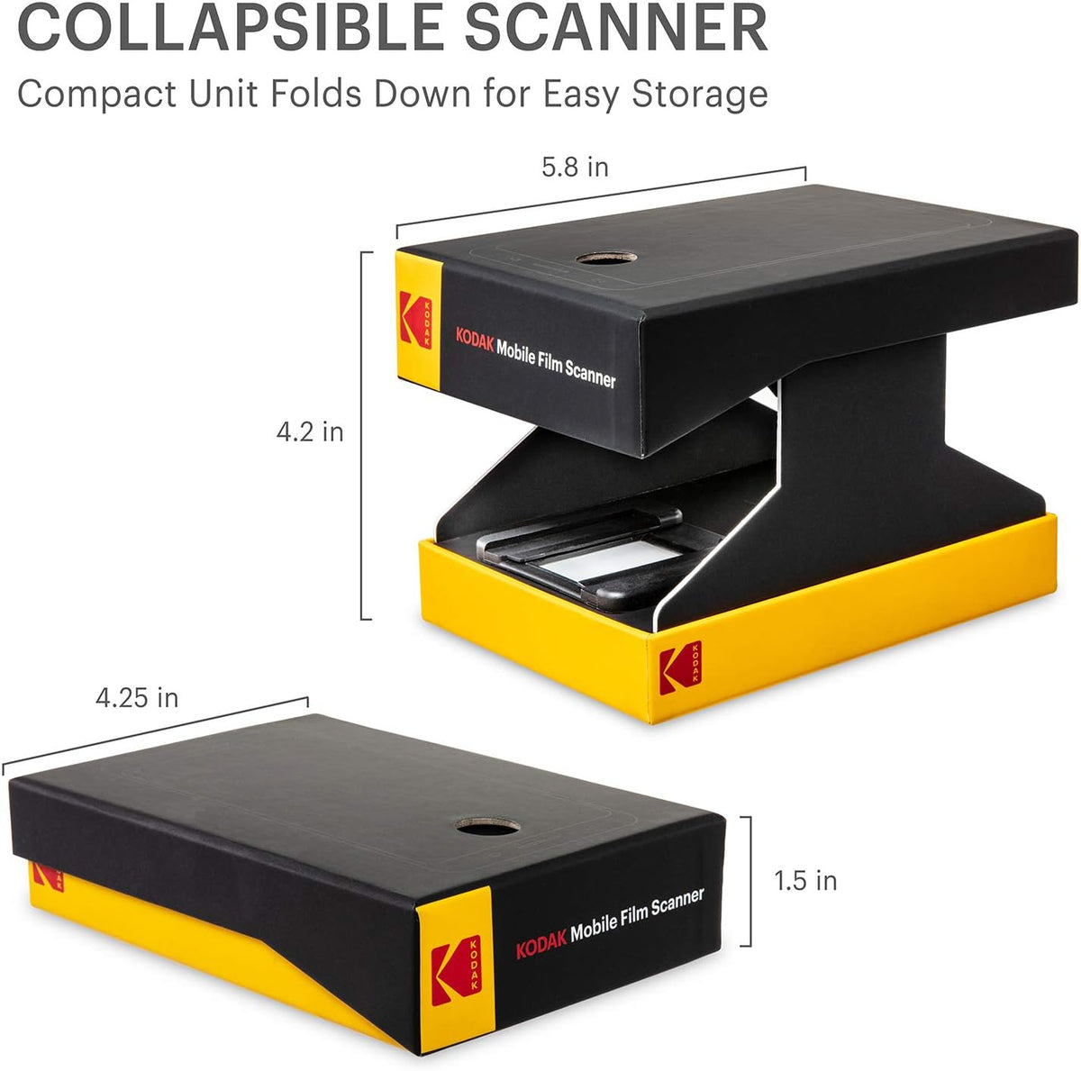 KODAK Mobile Film Scanner, 35mm Negative Scanner & Slide Viewer, App-Based