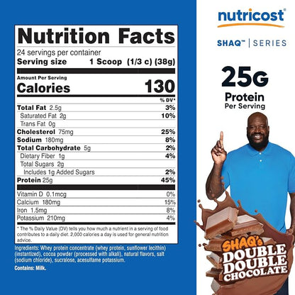 Nutricost Whey Protein Concentrate (Shaq's Double Double Chocolate) 2LBS