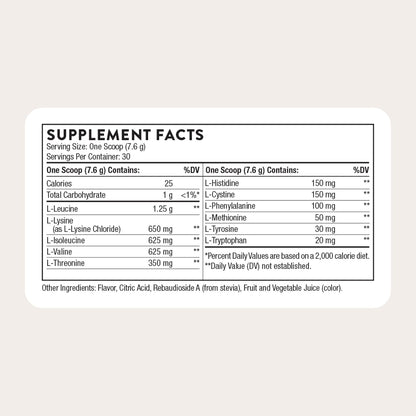THORNE Amino Complex, Clinically Validated EAA & BCAA Powder, 30 Servings