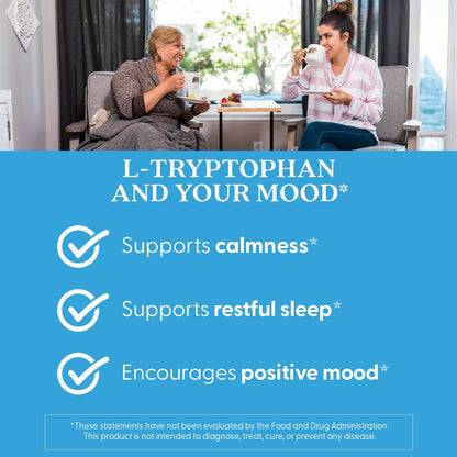 Doctor's Best L Tryptophan Supplement, for Men & Women, 90 Veg Capsules