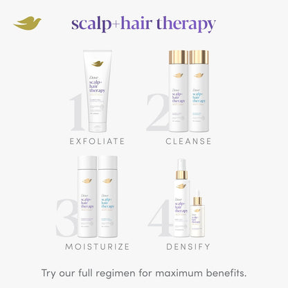Dove Density Boost Hydrating Conditioner Scalp Therapy for Dry Hair, with Vitamin B3, Zinc and 0% Sulfates, 9.25 oz