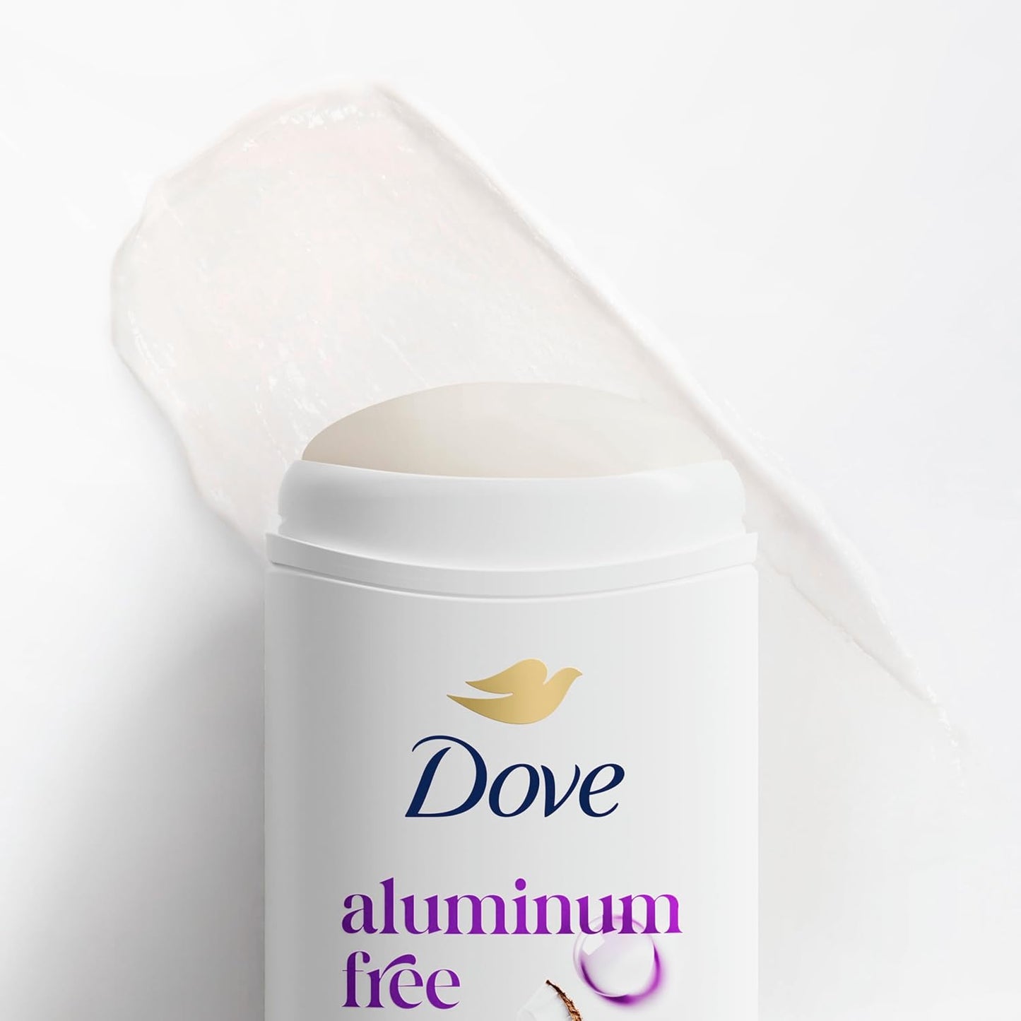 Dove Deodorant Stick for 72 Hour Odor Protection Coconut & Pink Jasmine Aluminum Free 2.4 oz (Pack of 2)