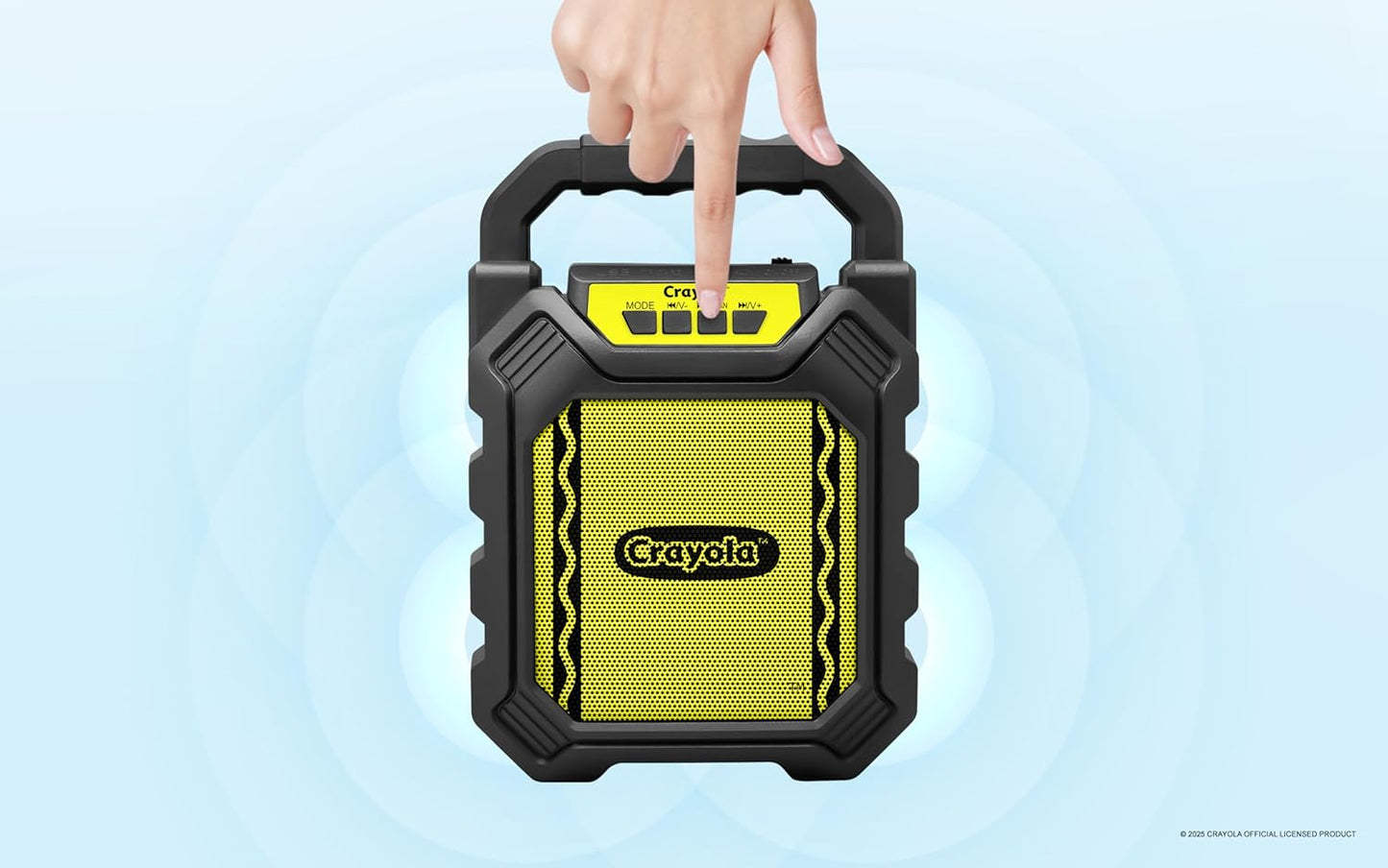 Crayola Mini Karaoke Machine for Kids, Bluetooth Speakers with Microphone | 4" Driver 10W Peak Power, Loud HD Sound, Rechargeable Mini Portable Bluetooth Speaker, USB, TWS, Indoor/Outdoor Party