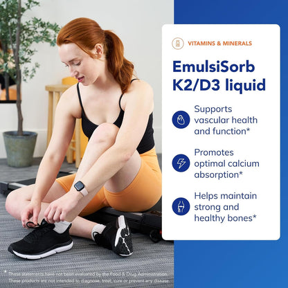 Pure Encapsulations EmulsiSorb K2/D3 Liquid, 0.7 Fl Oz