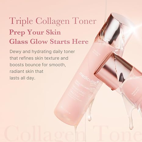 medicube Triple Collagen Toner, Korean Skincare, 4.73 fl.oz, (Pack of 3)