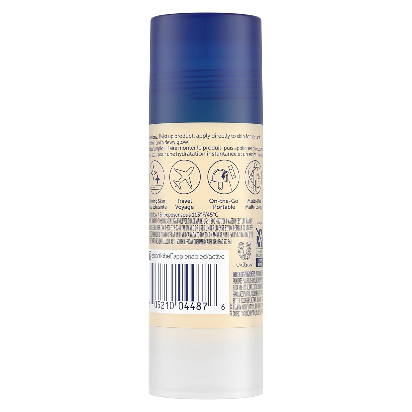 Vaseline Cocoa Shimmer Jelly Stick – Non-Greasy Moisturizer for Glowing Skin, Face & Body Lotion, Travel-Size, 1.4 Oz Ea, Pack of 3. | Non-Greasy Face & Body Moisturizer for Radiant Skin | Smooth Chafing, Rough Elbows & Heels | Mess-Free Application