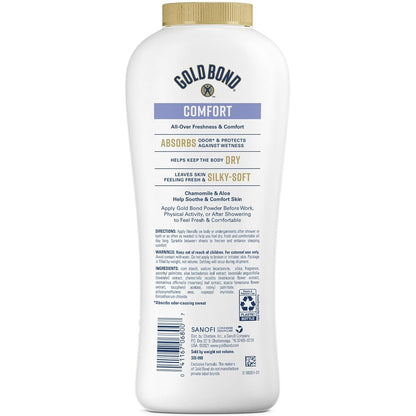 Gold Bond Ultimate Comfort with Aloe Body Powder - 100% Talc-free, 10 Oz by Chattem