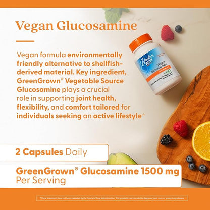 Doctor's Best Vegan Glucosamine Supplement, for Men & Women, 180 Veg Caps