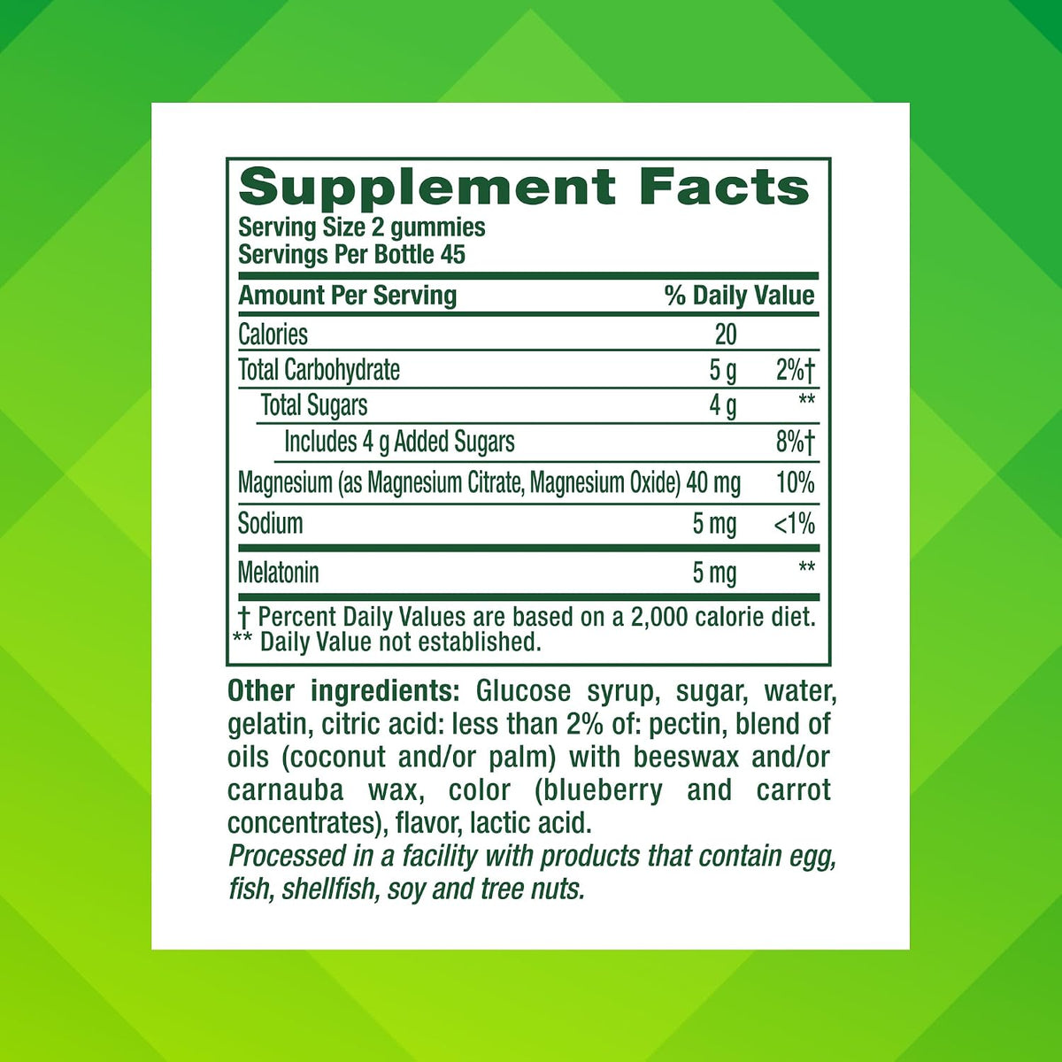 Vitafusion Melatonin and Magnesium Gummies | 5mg Melatonin Per 2 Gummies